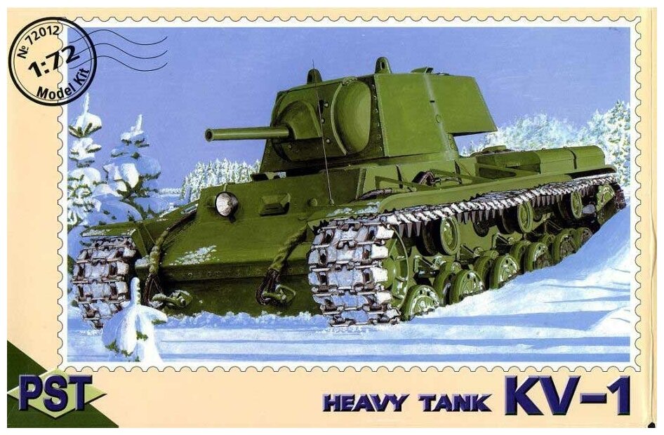 Сборная модель Тяжелый танк КВ-1. Комплект 72012