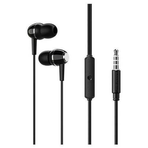 Наушники Borofone BM36 Acura вакуумные микрофон Jack 35 мм кабель 12 м чёрные 45500₽