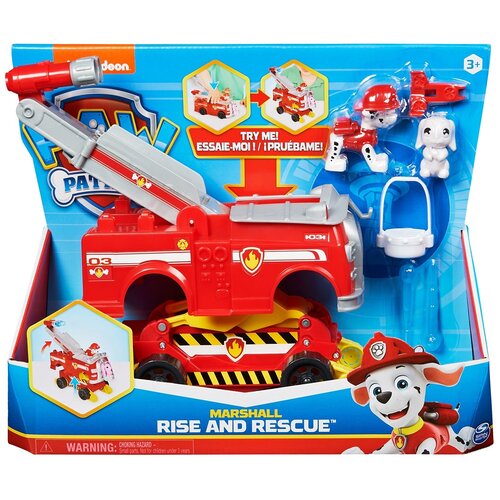 Фигурки Spin Master Paw Patrol машинка-подъемник Маршалла 6063638, 2 шт. фигурки spin master paw patrol машинка подъемник маршалла 6063638 2 шт