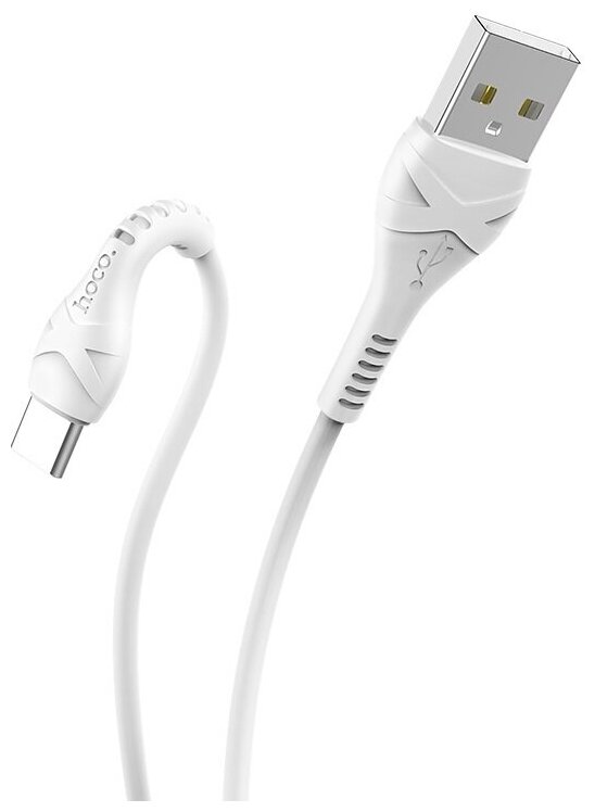 Кабель HOCO X37, USB Type - C, 1м, белый — фото 1