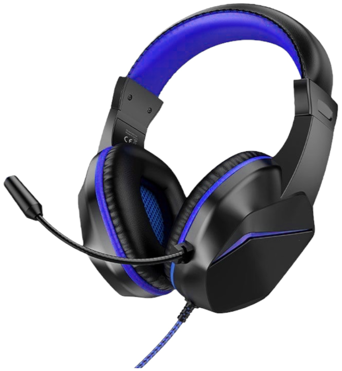 Игровые полноразмерные наушники Gaming Headphones B0104 / Черно-синие / Компьютерная гарнитура / Наушники для компьютера / Для игр