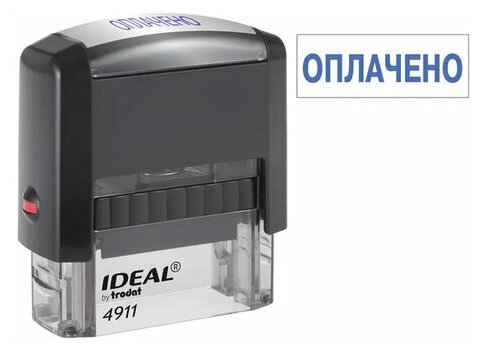 Текстовый штамп Trodat 4911/DB Ideal 4911/DB/L1.2 IDEAL пластик - фото №2
