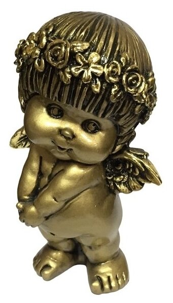 Фигура декоративная Ангел (цвет золото), 10*8*14,5 cм KSMR-626437/А025
