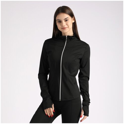 Олимпийка спортивная женская, размер 48, черная