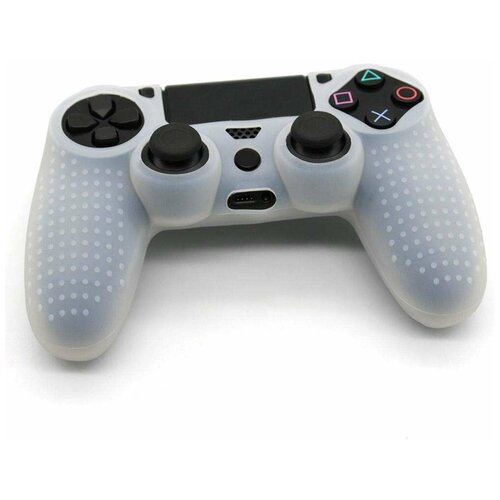 Controller Silicon Case White (Non-Slip) защитный силиконовый чехол для геймпада(Белый) (PS4) панель контроллера smartest controller moog scf04241