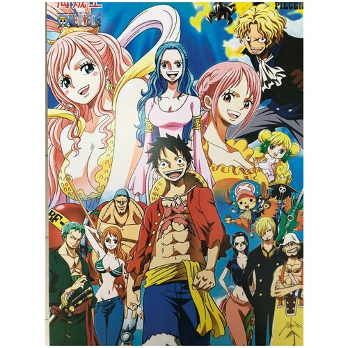 Набор плакатов / постеров One Piece / Большой куш 42x29 см 8 шт.