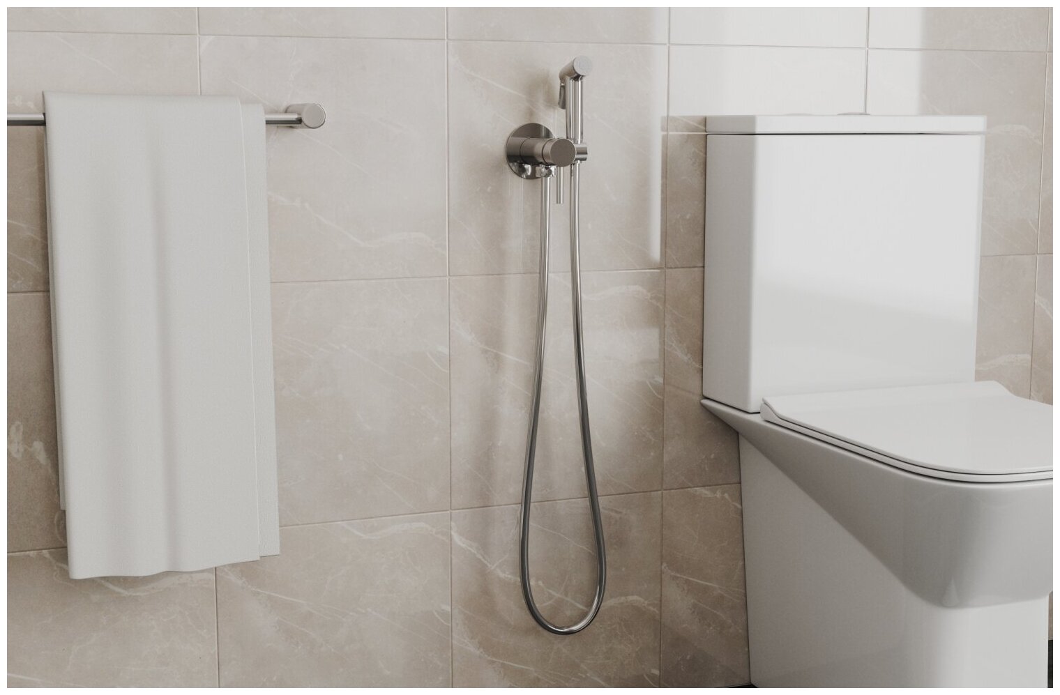 Гигиенический душ со смесителем Bravat - фото №4