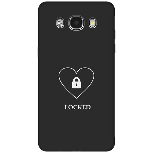 Матовый чехол Locked W для Samsung Galaxy J5 (2016) / Самсунг Джей 5 2016 с 3D эффектом черный чехол книжка на samsung galaxy j5 2016 самсунг джей 5 2016 с 3d принтом indifference w черный