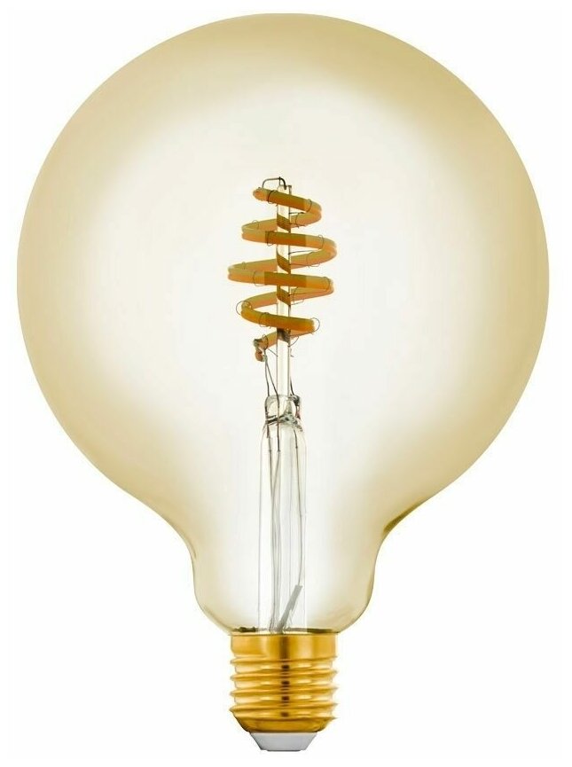 Eglo Лампа светодиодная филаментная диммируемая Eglo E27 5,5W 2200-6500K золотистая 12582
