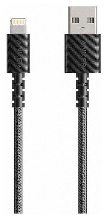Кабель ANKER A8012 12W A->8pin MFI 0.9м BK - фото №4