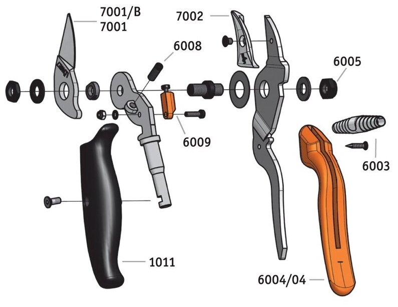 Секатор LOWE 7.109 с вращающейся ручкой Германия - фотография № 3