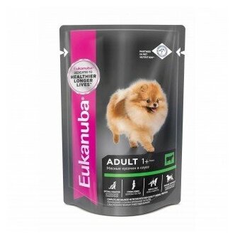 Eukanuba Adult пауч для взрослых собак всех пород с говядиной 24*100г