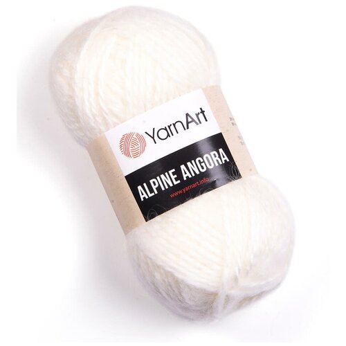 пряжа yarnart alpine angora пряжа yarnart alpine angora 338 джинса 3шт упаковка акрил 80% шерсть 20% Пряжа YarnArt Alpine Angora | Пряжа Yarnart Alpine Angora - 332 молочный | 3шт упаковка | Акрил: 80%, Шерсть: 20%