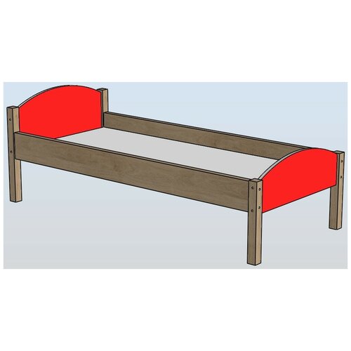 кровать комбинированная красная