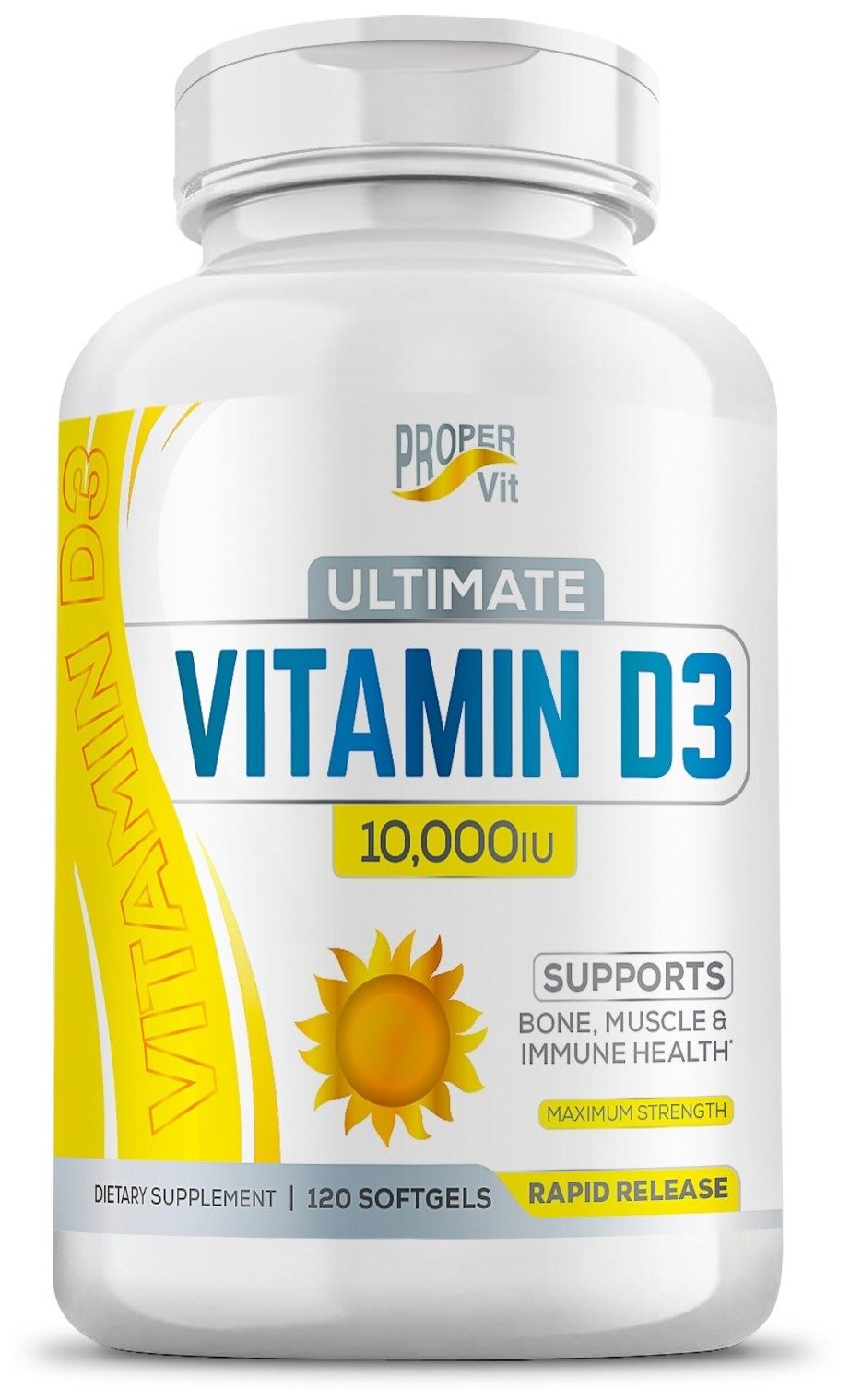 Витамин D3 10000 МЕ Proper Vit (Ultimate vitamin D3 Proper Vit) 120 капсул