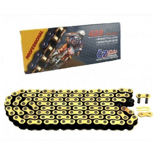 Цепь привода CZ Chains 428 MX Gold - 132