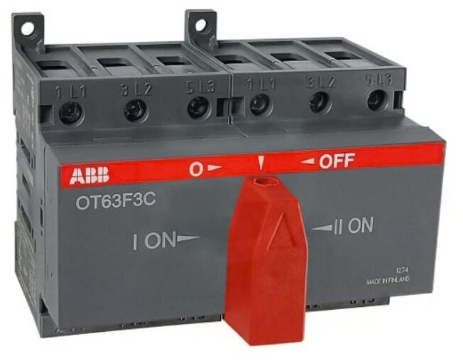 фото Рубильник ABB OT63F3C с ручкой
