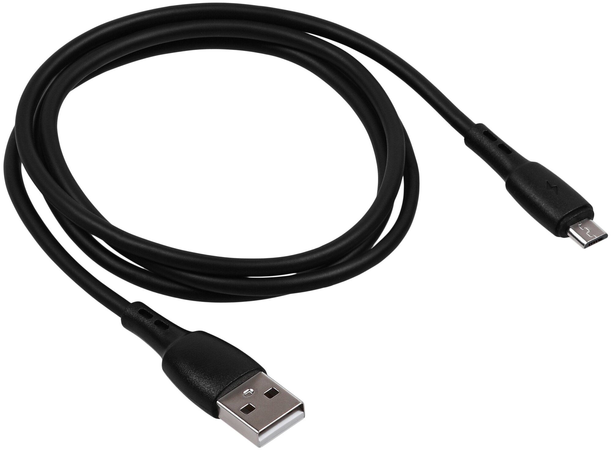 Кабель для зарядки смартфона Carmega microUSB 1.0m black быстрая зарядка для телефона