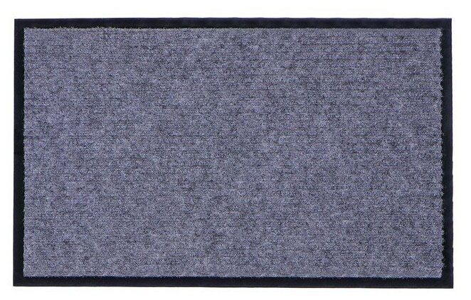 Коврик придверный Sima-land влаговпитывающий, ребристый, "Стандарт", 50х80 см, цвет серый (1172626) - фотография № 3