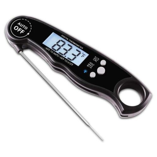 Кухонный цифровой складной термометр для пищи (Черный)