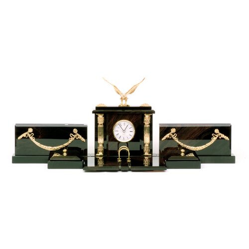 Настольный набор 0081-ТК обсидиановый 6 предметов