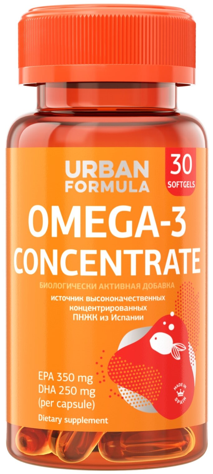 Urban Formula Omega-3 Concentrate капс.