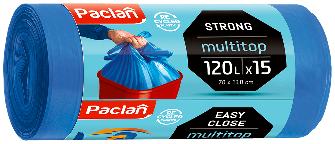 Мешки для мусора Paclan Multitop 120 л 15 шт - фото №1