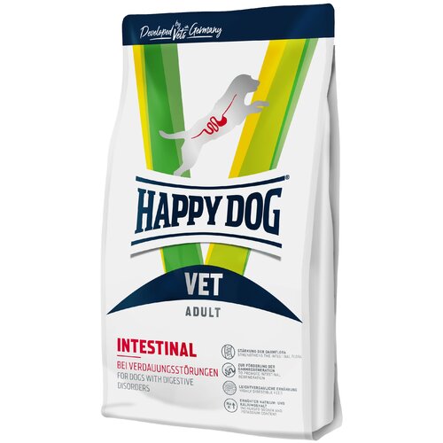 Сухой корм HAPPY DOG Vet Intestinal для любых собак. При острых или хронических заболеваниях ЖКТ 4кг