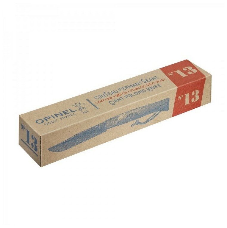 Нож Opinel №13, рукоять из бука, кожаный темляк - фото №17