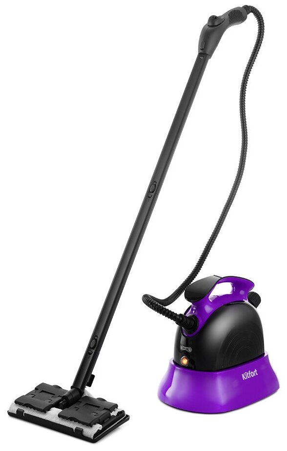 Пароочиститель Kitfort КТ-9102-1 черно-фиолетовый