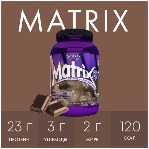 Протеин SynTrax Matrix, 907 гр., молочный шоколад протеин syntrax matrix 907 гр клубничный крем