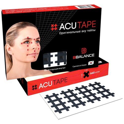 аку тейпы bbalance acu tape™ бежевый Набор аку тейпов для локальной стимуляции рецепторов организма (черный)