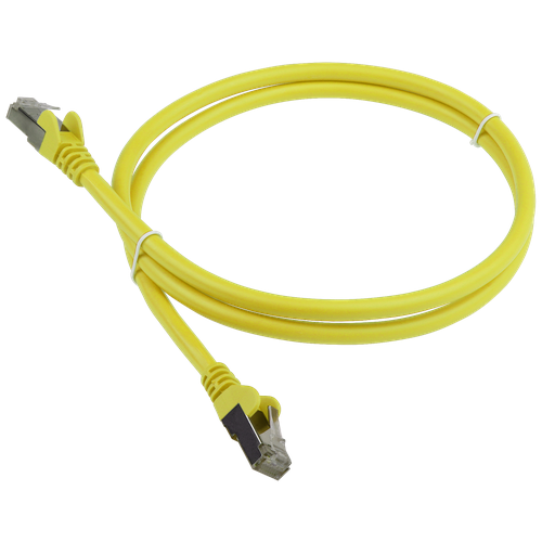 Патч-корд Lanmaster 2м (LAN-PC45/S6-2.0-YL) патч корд rj45 rj45 4 пары ftp категория 6 1 м серый lszh lanmaster lan pc45 s6 1 0 gy