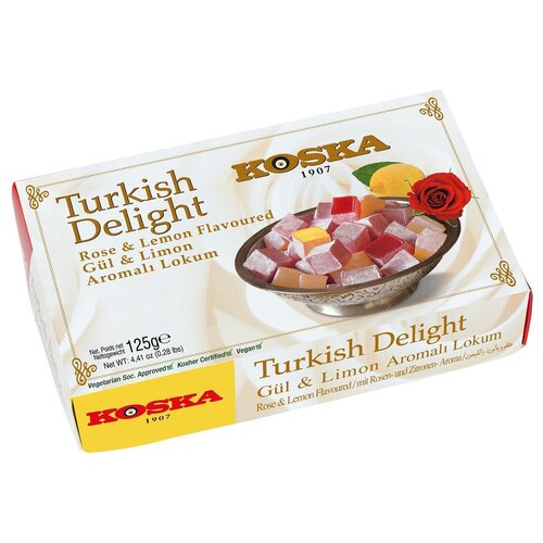 Рахат-лукум со вкусом розы и лимона (Turkish Delight) Koska | Коска 125г