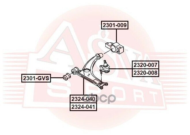 ASVA 2324-040 Рычаг