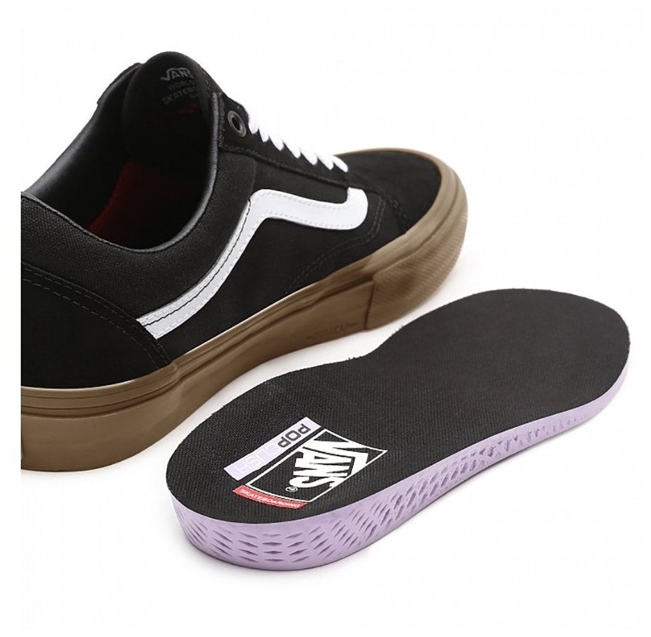 vans authentic black & gum skate shoes