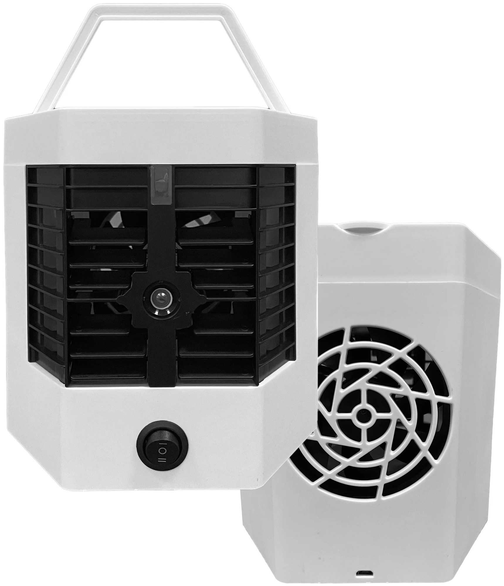 Кондиционер для охлаждения и увлажнения воздуха Haifisch мини настольный со сменным охладителем белый 17x15x15