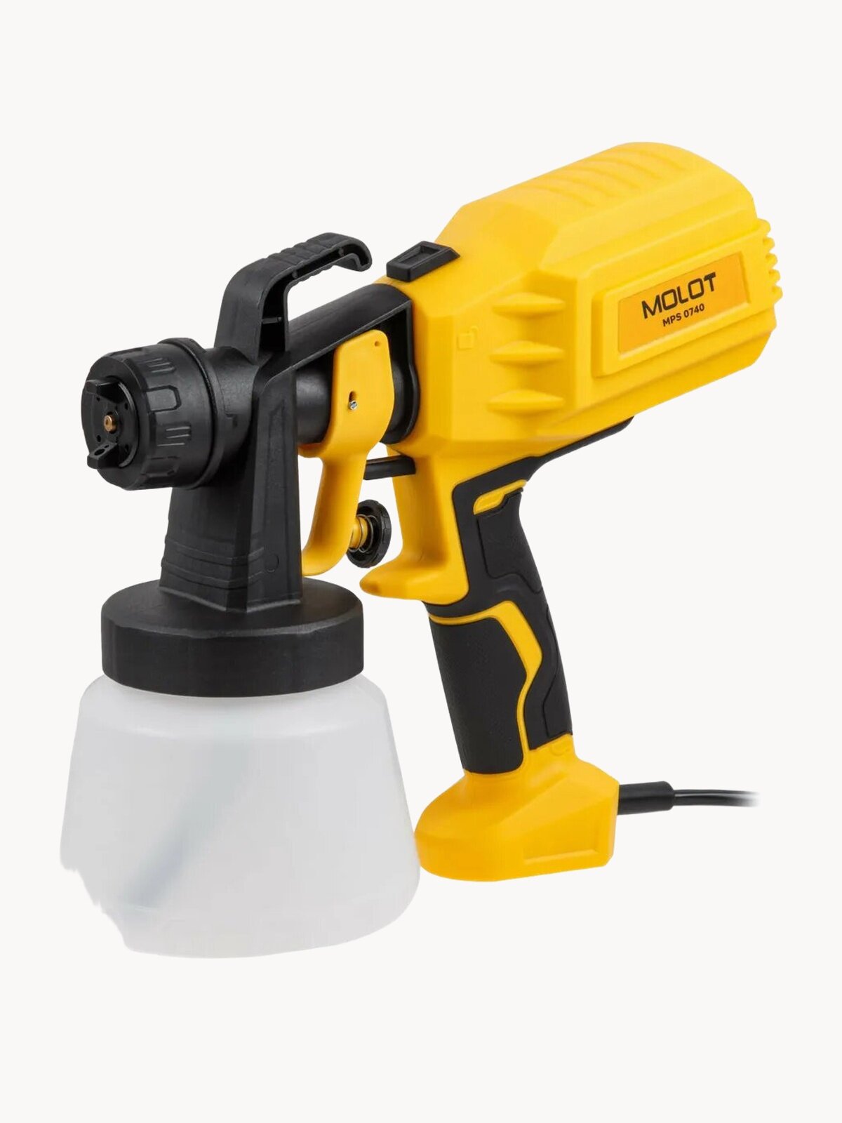 Краскопульт электрический MOLOT MPS 0740 (450 Вт, 700 мл/мин, 0.8 л. бак) (1335648)