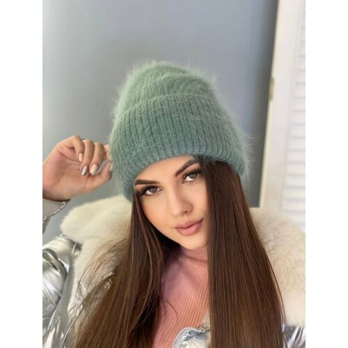 фото Шапка , размер 50/60, зеленый нет бренда