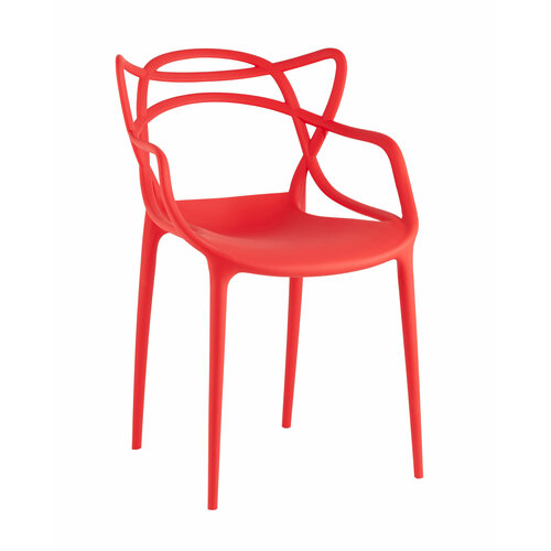 Пластиковый стул TRIXETY TARES, красный матовый