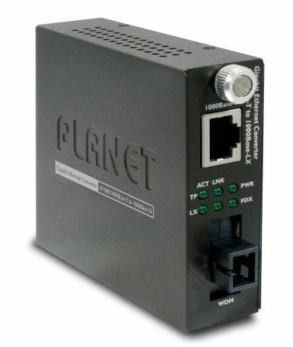GT-806B60 медиа конвертер/ 10/100/1000Base-T to WDM Bi-directional Fiber Converter - 1550nm - 60KM