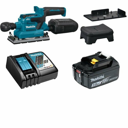 Аккумуляторная вибрационная шлифовальная машина LXT 18В акк 3Ач и зу Makita DBO381URF 3259000₽