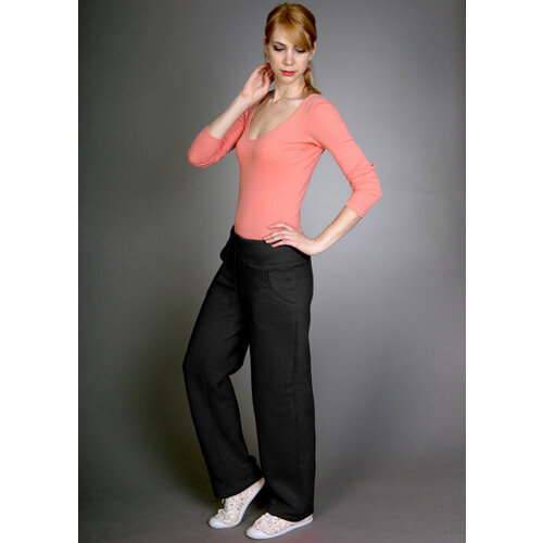 фото Брюки энигмастиль, размер 50, черный