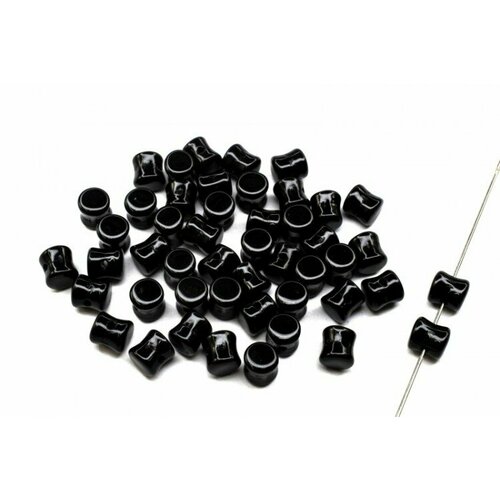 Бусины Pellet beads 6х4мм, отверстие 0,5мм, цвет 23980 черный непрозрачный, 732-007, 10г (около 60шт) бусины pellet beads 6х4мм отверстие 0 5мм цвет 03000 14459 зеленый глянцевый 732 031 10г около 60шт