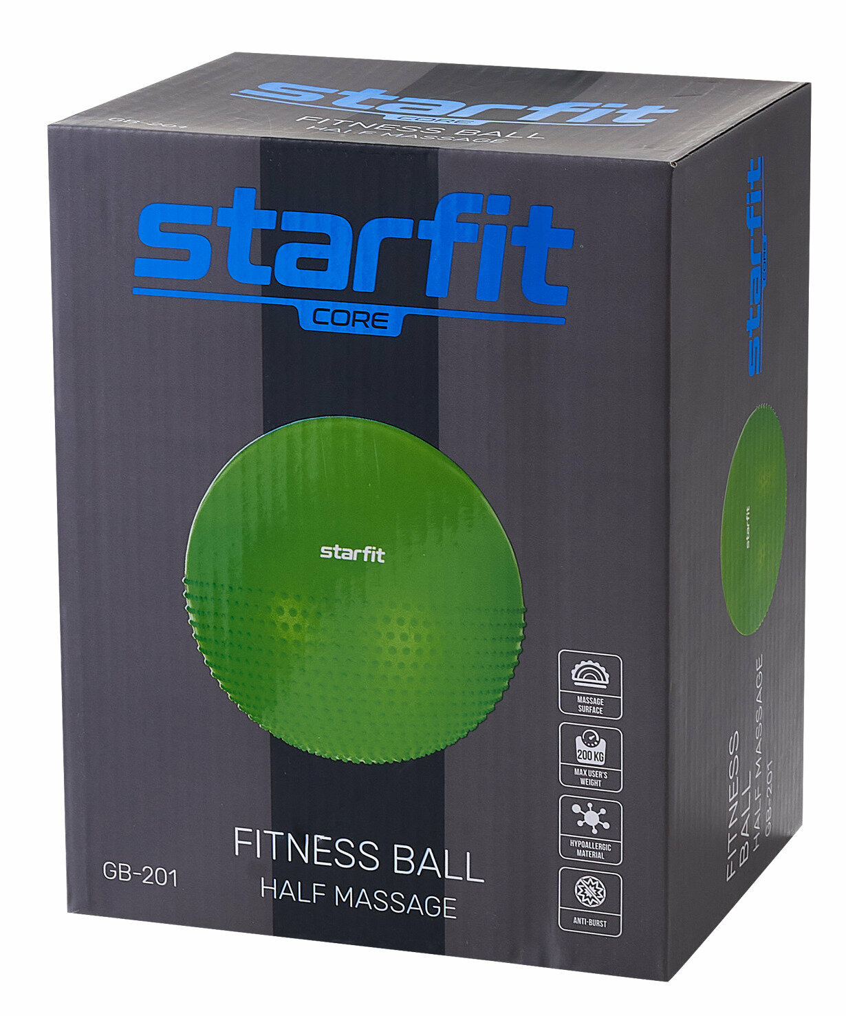 Фитбол Starfit GB-201 ф.:круглый d=65см зеленый (УТ-00018944) - фото №16