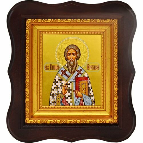 Киприан Карфагенский священномученик епископ. Икона на холсте.