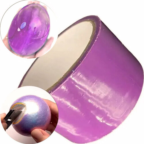 Цветной стретч-скотч антистресс для формирования шаров с водой и сматывания шариков фиолетовый 10 шт прозрачные надувные шарики 10 24 дюйма