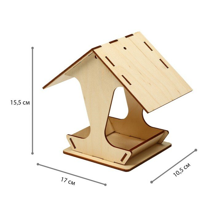 Kopмушка для птиц, 17 x 10,5 x 15,5 см,