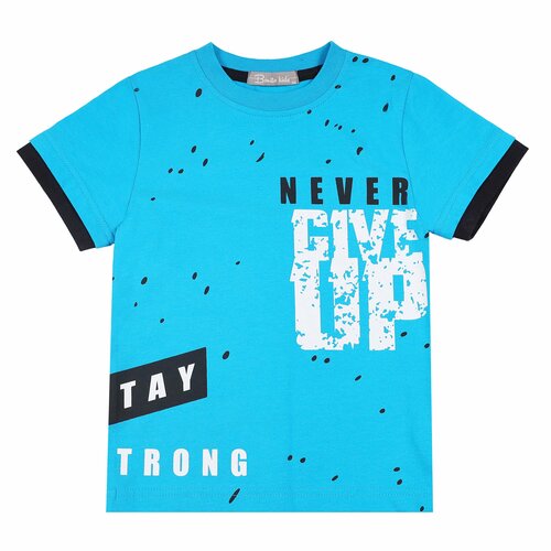 фото Футболка bonito kids, размер 98, бирюзовый