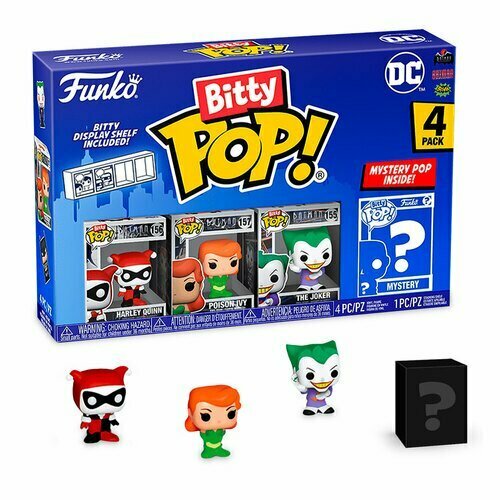 Набор фигурок Funko Bitty POP: DC Comics - Harley Quinn, 4 шт фигурка funko pop pins dc comics harley quinn